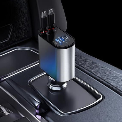 4 in 1 Retractable Car Charger